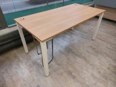 Pracovní stůl US 1600 160x80 cm – dub/bílé nohy (vzorek z prodejny)