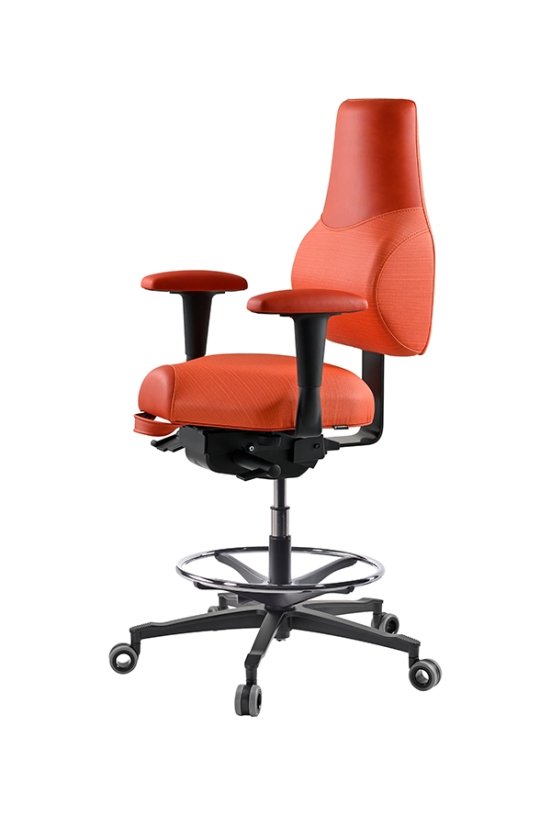 Zdravotní židle THERAPIA STANDI zvýšená -⁠ na míru, eko kůže, více barev