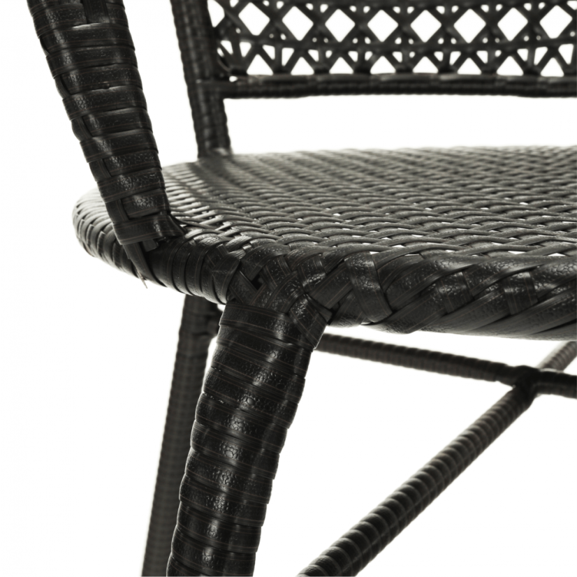 Zahradní set LASAN 1 + 2 – umělý ratan, hnědá