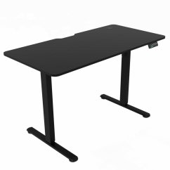 Elektricky nastavitelný pracovní stůl ELEVATE – černá, 120x60 cm