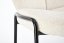Jídelní židle PESTO — kov, látka, krémová