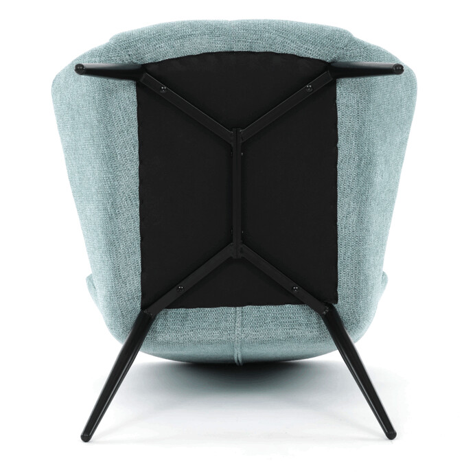 Elegantné modré kreslo ušiak HUG – Autronic