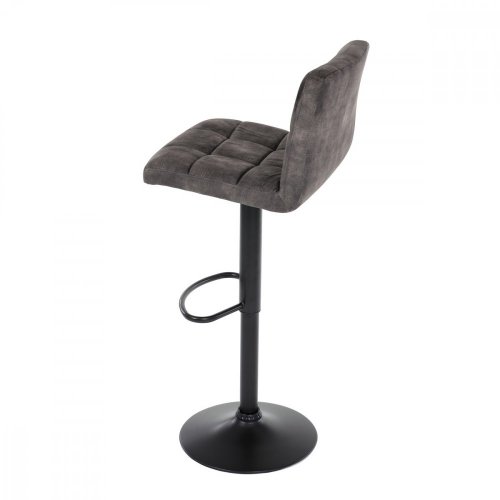 Barová židle TART — látka, kov, hnědá