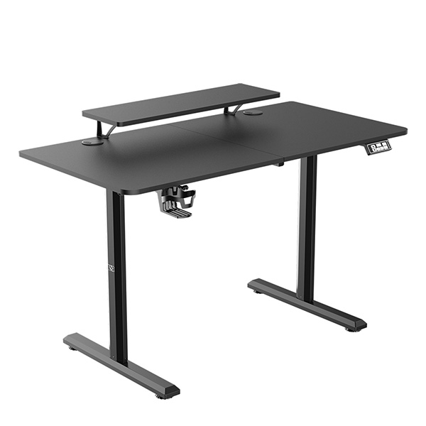 Elektricky výškově nastavitelný stůl HIGHLANDER - 120 cm, černá