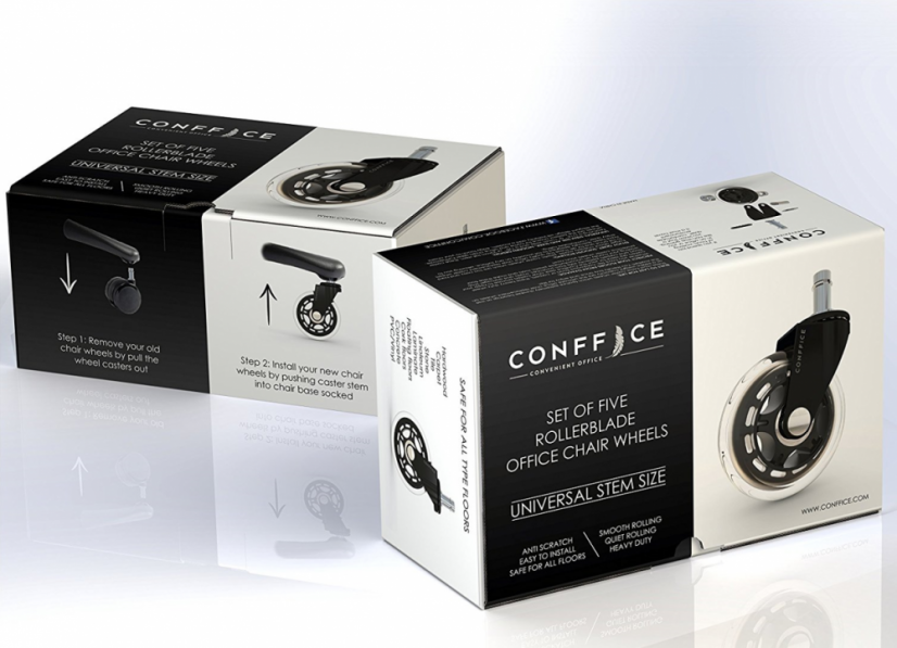 Polyuretanová zátěžová kolečka CONFFICE —  sada 5 ks Groventi