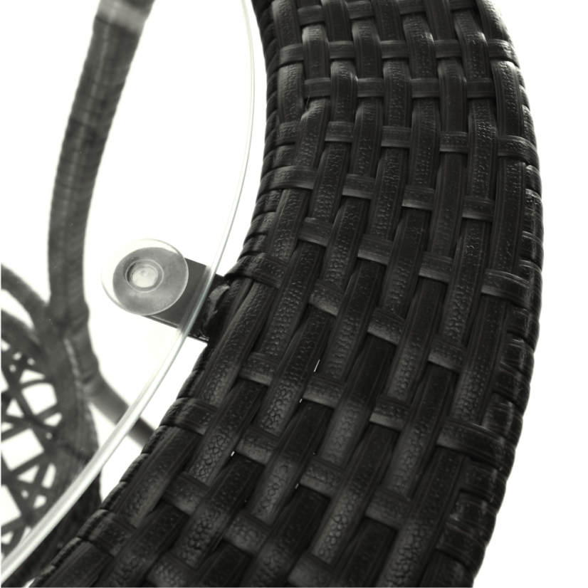 Zahradní set LASAN 1 + 2 – umělý ratan, hnědá