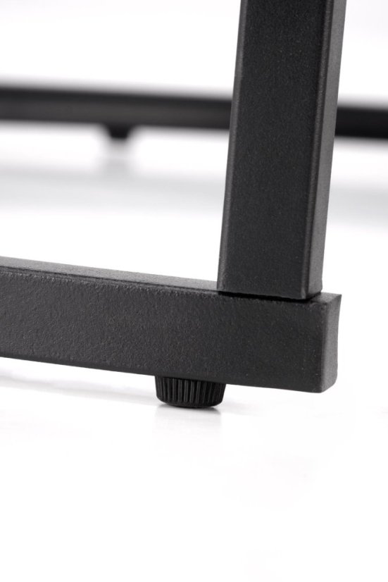 Súprava konferenčných stolov JAVA — čierny mramor / čierna