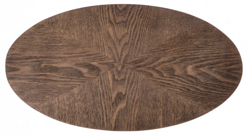 Konferenční stolek DELPHI — kov, přírodní dýha, ořech