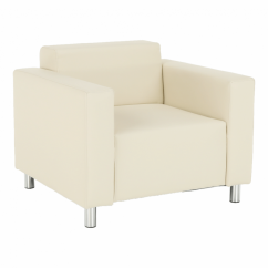 Relaxační křeslo HOMKER— ekokůže/béžová Kondela