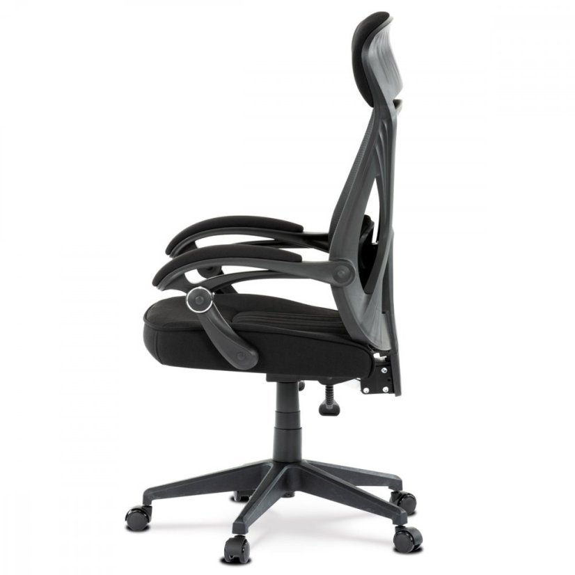 Kancelárska ergonomická stolička FOREX – látka, sieť, čierna