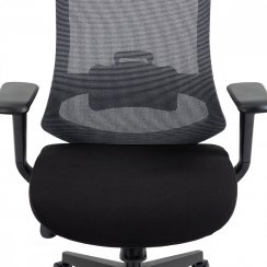 Kancelářská židle NAVIA — látka, černá