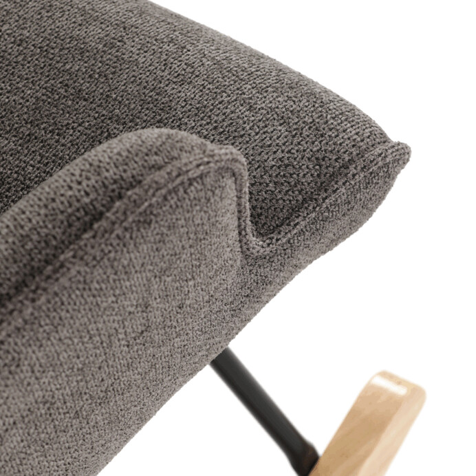 Houpací křeslo YAO – šedá, látka, ergonomický design Autronic