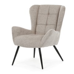 Elegantní hnědé křeslo ušák HUG – Autronic