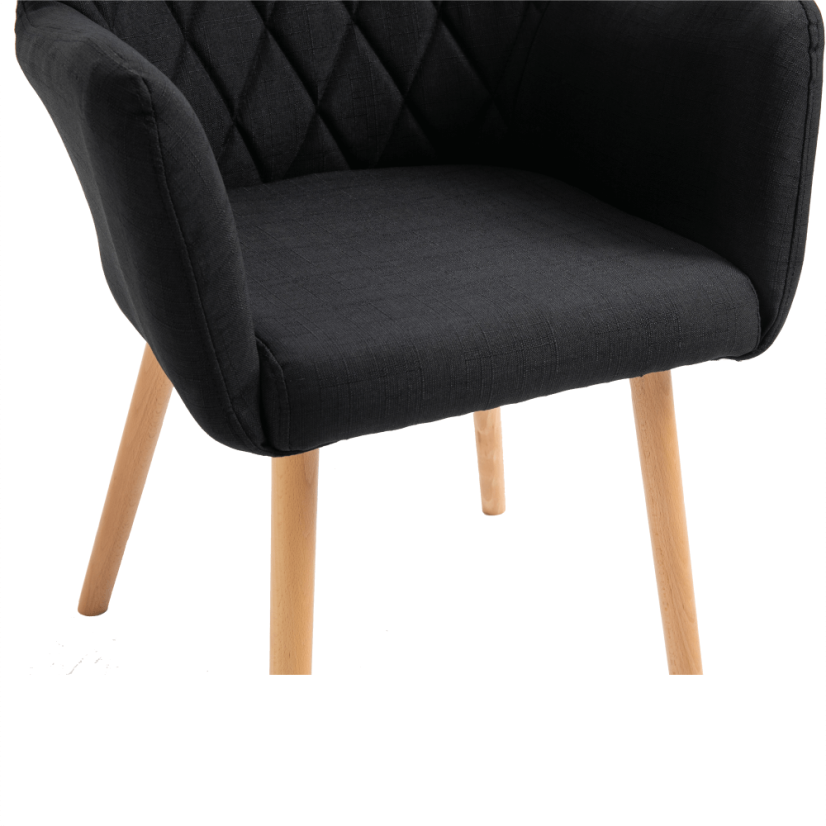 Jídelní křesílko EKIN — masiv buk, látka, více barev