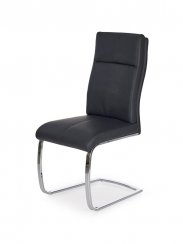 Jídelní židle LUCIO – ekokůže, černá