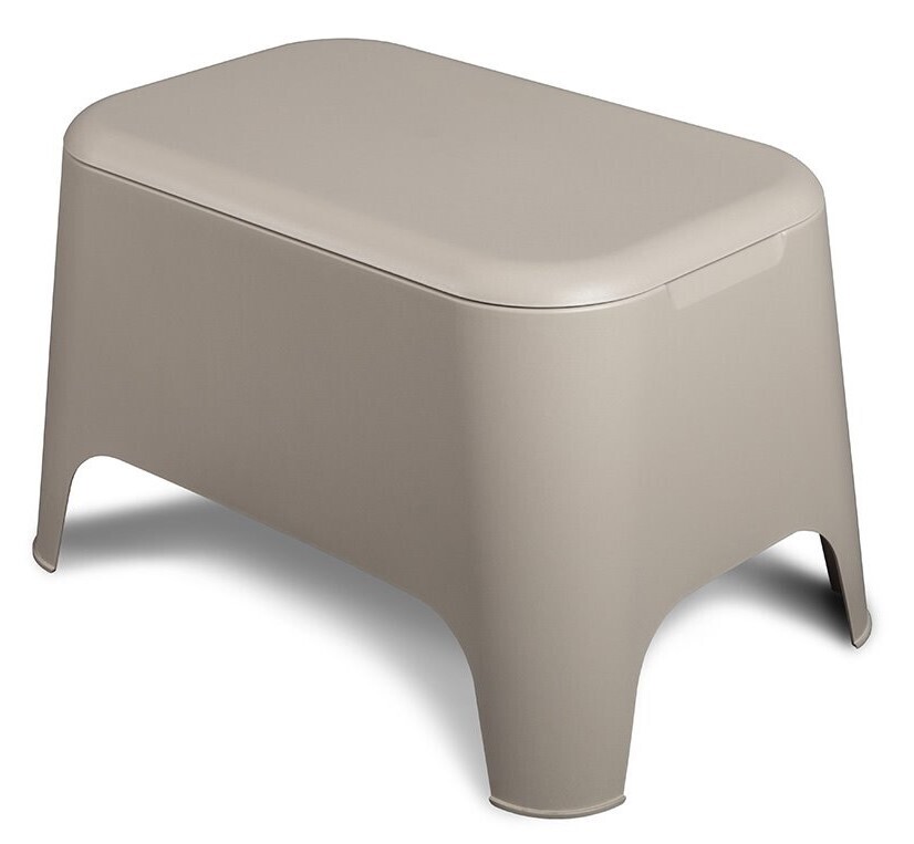 PETRA plastový stůl+box - šedá