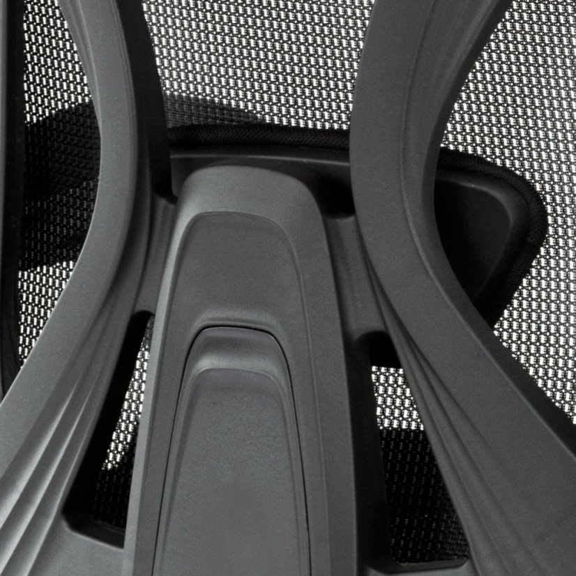 Kancelárska ergonomická stolička FOREX – látka, sieť, čierna