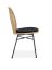 Jídelní židle PATRICIA — umělý ratan, přírodní / černá