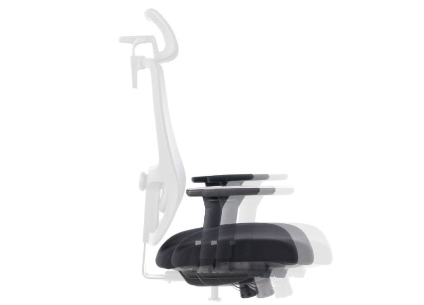 Kancelářská ergonomická židle Sego STRETCH New— černá Sego