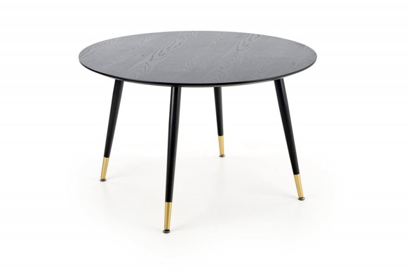Jídelní kulatý stůl EMBOS — průměr 120 cm, černá Halmar