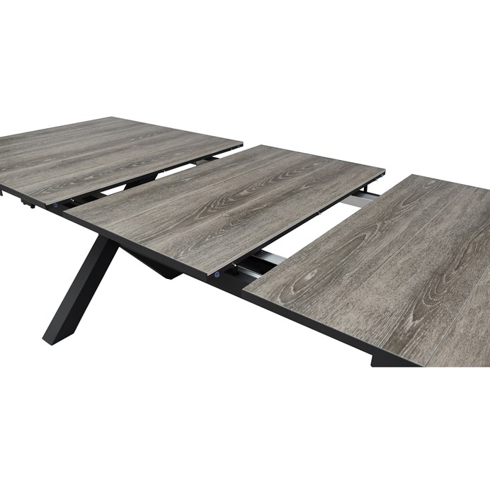 Zahradní stůl rozkládací KERAMIX — 200+60 cm, keramická deska, hliník Autronic