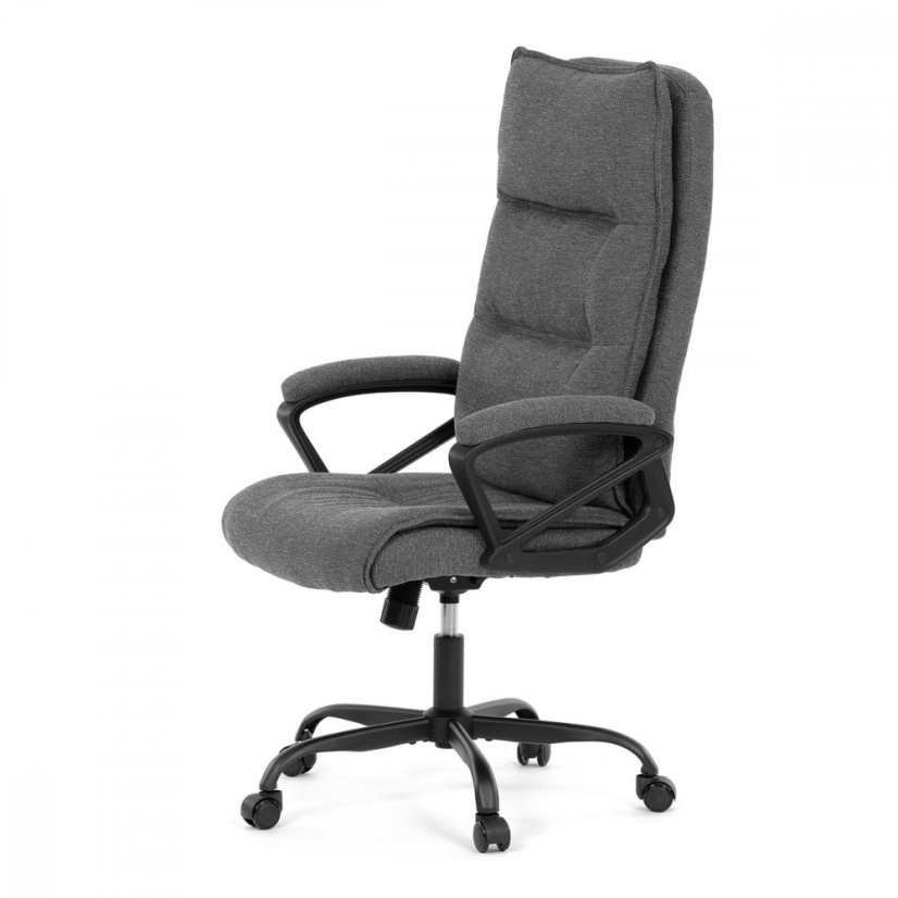 Kancelárske kreslo EZRA — kov, látka, sivá
