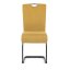 Štýlová žltá jedálenská stolička NIKA s látkou Autronic
