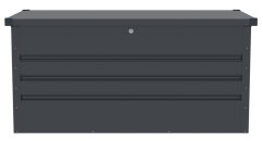 MAX A úložný box 295 l - tmavě šedá