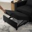 Elegantné ergonomické kreslo SOLOR v čiernej farbe - s držiakom na pitie