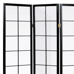 Elegantní 4dílný paravan PARVIO z masivního smrkového dřeva s černým lakem Autronic