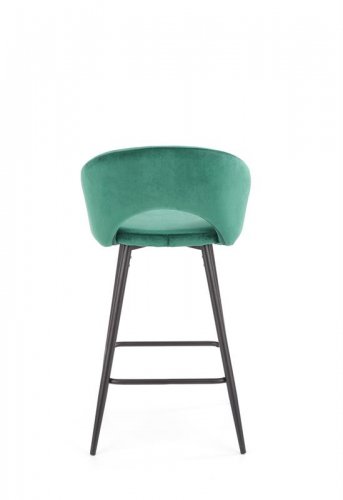 Barová židle LEO – samet, více barev - Čalounění LEO: Modrá