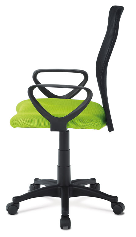 Kancelárska stolička na kolieskach PIX – čierna/zelená