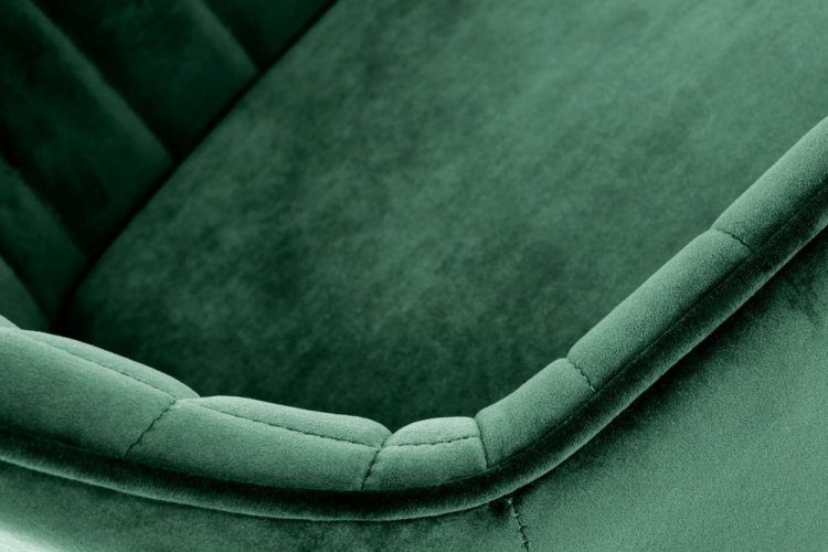 Barová stolička PERSA – zamat, viac farieb - PERSA: Tmavo zelená