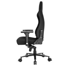 Herní křeslo Ultradesk Throne – kov, látka, černá, nosnost 150 kg