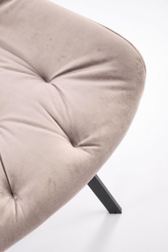 Elegantné Béžové Kreslo BECKY s otočnou funkciou Halmar