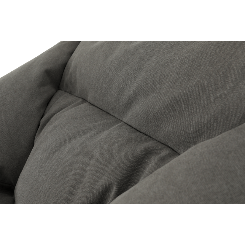 Sedací vak URASON — 80×80×80, šedá látka