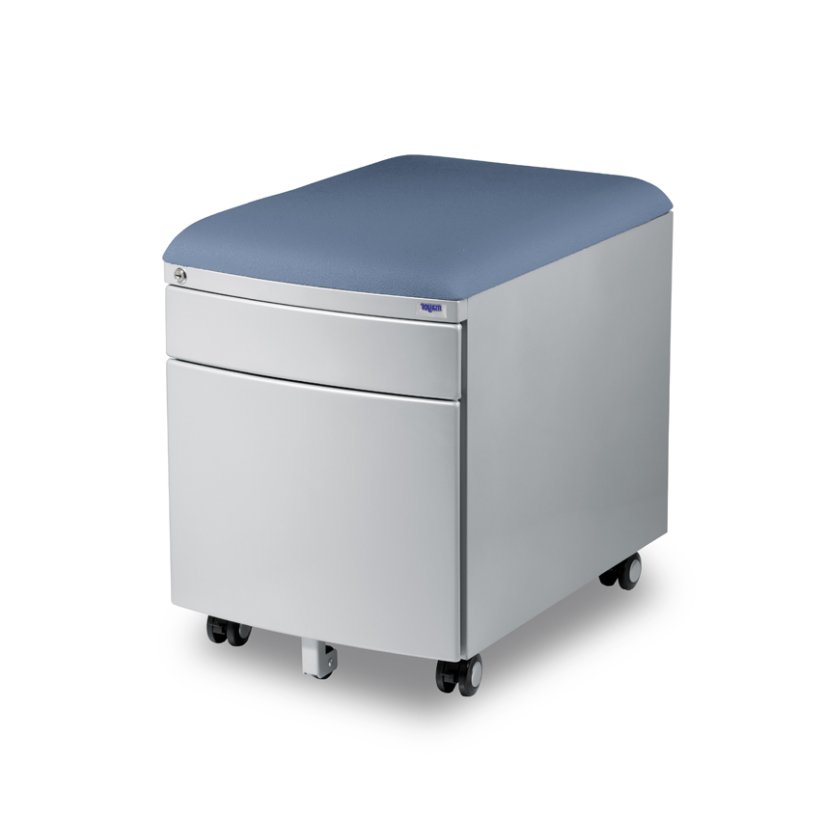 Pojízdný kontejner Mayer 32P8 30 462 — stříbrný, modrý aquaclean Mayer