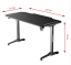 Herný stôl ULTRADESK FRAG WHITE – 140x66x76cm, so stojanom Ultradesk BEAM
