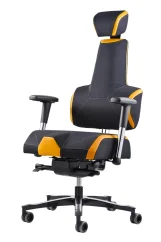 Zdravotní herní židle THERAPIA E+GAMER – černo-oranžová