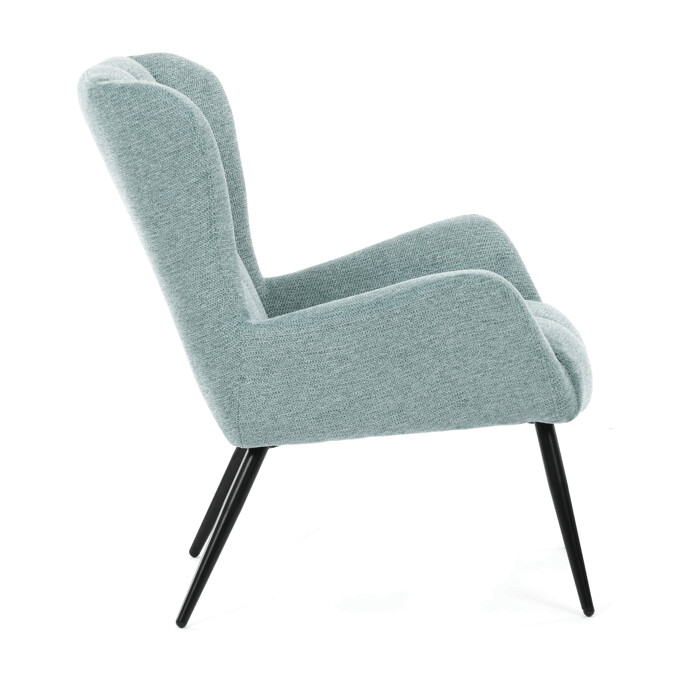 Elegantné modré kreslo ušiak HUG – Autronic