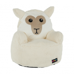 Dětský sedací vak BABY s ovečkou — 55×50, bílá/smetanová