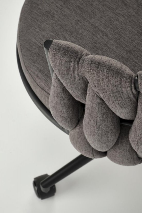 Kancelárska otočná stolička TALON — látka, šedá