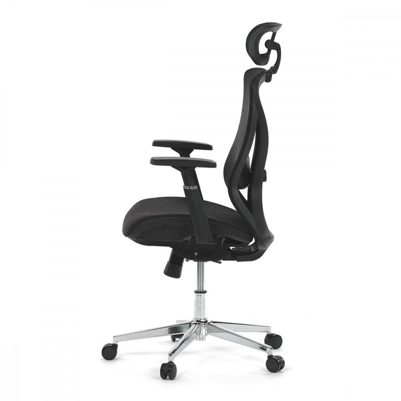 Kancelárska ergonomická stolička FLIP — sieť, čierna