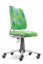 Rostoucí dětská židle na kolečkách Mayer ACTIKID A3 SMILE  – bez područek - Čalounění Mayer A3: Aquaclean zelená 2428 A3 53