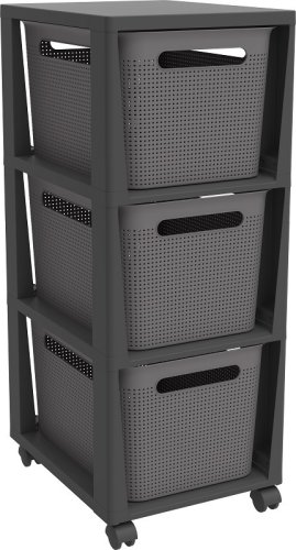 BRISEN komoda 3x16 L - antracit