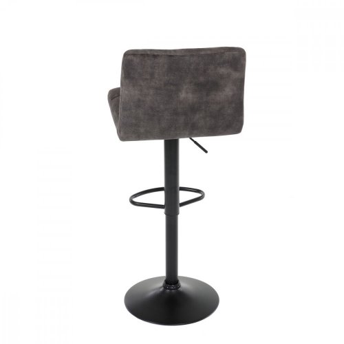 Barová židle TART — látka, kov, hnědá