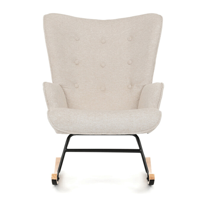 Hojdacie kreslo YAO – béžová, látka, ergonomický dizajn Autronic