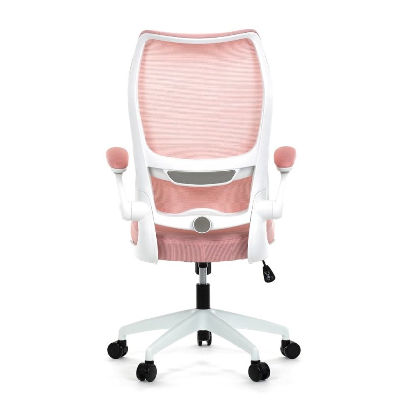 Kancelářská ergonomická židle ROSI —  síťovina, růžová