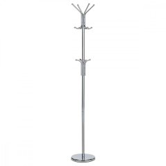 Věšák stojanový DALIDA - 182 cm, kov, lesklý chrom