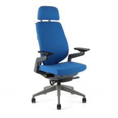 Kancelářská ergonomická židle KARME — více barev, s podhlavníkem a područkami